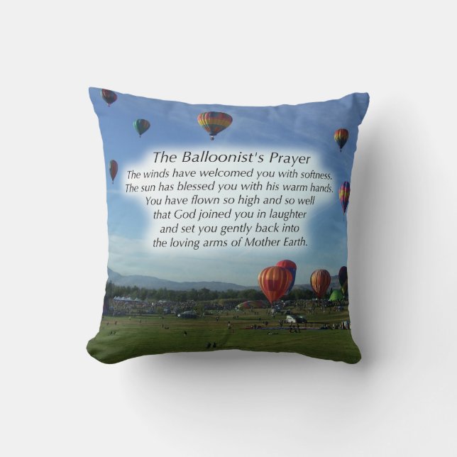 Das Das Gebets-Kissen des Balloonists Kissen (Vorderseite)
