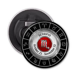 Das Das Horoskop-Symbol des Skorpions Flaschenöffner