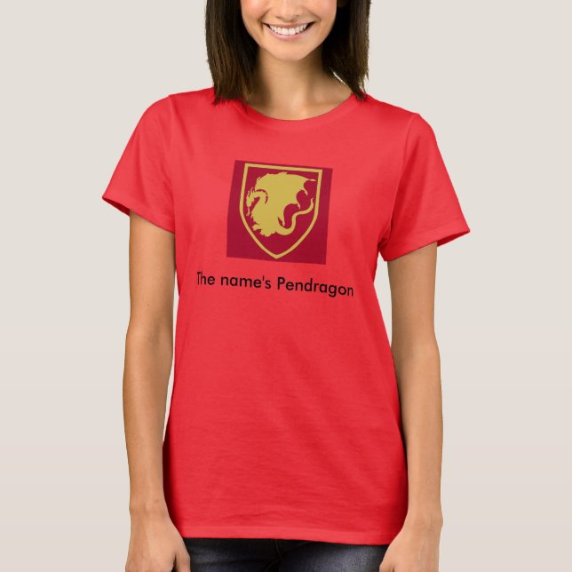 Das Das Pendragon des Namens T-Shirt Frauen (Vorderseite)