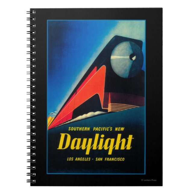 Das Daylight Train Werbeplakat Notizblock (Vorderseite)