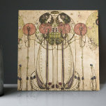 Das Deco-Deco-Dekor des Wassail Mackintosh Art Dec Fliese<br><div class="desc">"The Wassail" ist eine Gemälde- und Wandskulptur von Charles Rennie Mackintosh, einer schottischen Architektin und Designerin, die als eine der wichtigsten Figuren der Jugendstil-Bewegung gilt. Das Gemälde wurde 1896 entworfen und zeigt eine Gruppe von Menschen, die den traditionellen englischen Urlaub von Wassail feiern. Das Gemälde zeichnet sich durch seinen charakteristischen...</div>