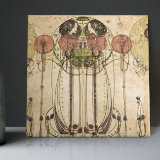 Das Deco-Deco-Dekor des Wassail Mackintosh Art Dec Fliese