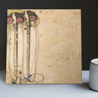 Das Deco-Deco-Dekor des Wassail Mackintosh Art Dec Fliese
