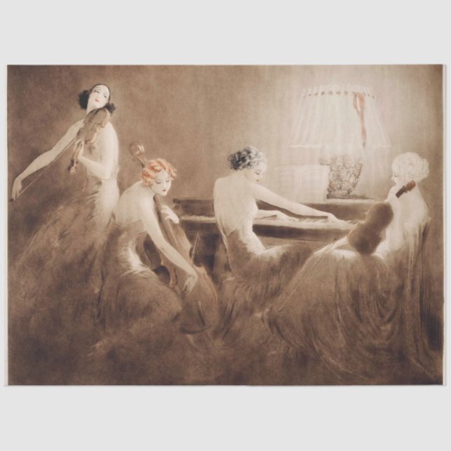 Das Deko-Papier des Concert Art Déco Seidenpapier (Vorderseite)