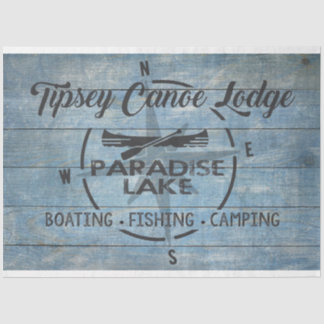 Das Dekoupage Tissue der Tipsey Canoge Lodge Seidenpapier
