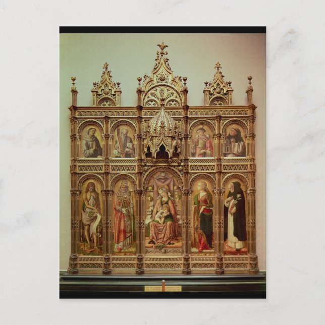 Das Demidoff Altarpiece, 1476 Postkarte (Vorderseite)