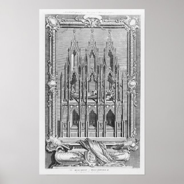 Das Denkmal von Edward II Poster (Vorne)