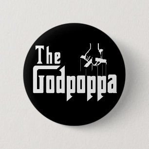 Das Der Vatertags-Kleid Godpoppa Spaß- Button