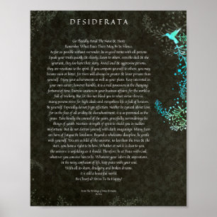 Das Desiderata-Gedicht durch maximale Ehrmann Poster