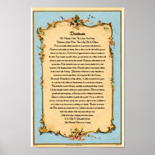 Das Desiderata-Gedicht durch maximale Ehrmann Poster