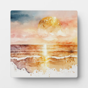 Das Design der Aquarell Beach Serie 1 Fotoplatte