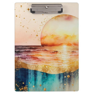 Das Design der Aquarell Beach Serie 3 Klemmbrett
