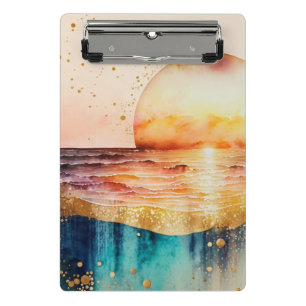 Das Design der Aquarell Beach Serie 3 Mini Klemmbrett