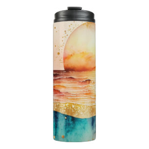 Das Design der Aquarell Beach Serie 3 Thermosbecher