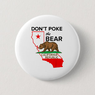 Das Design der Bären in Kalifornien nicht verwirre Button