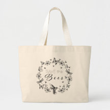 Das Design der Bienen-Jumbo-Tasche in Schwarz gere
