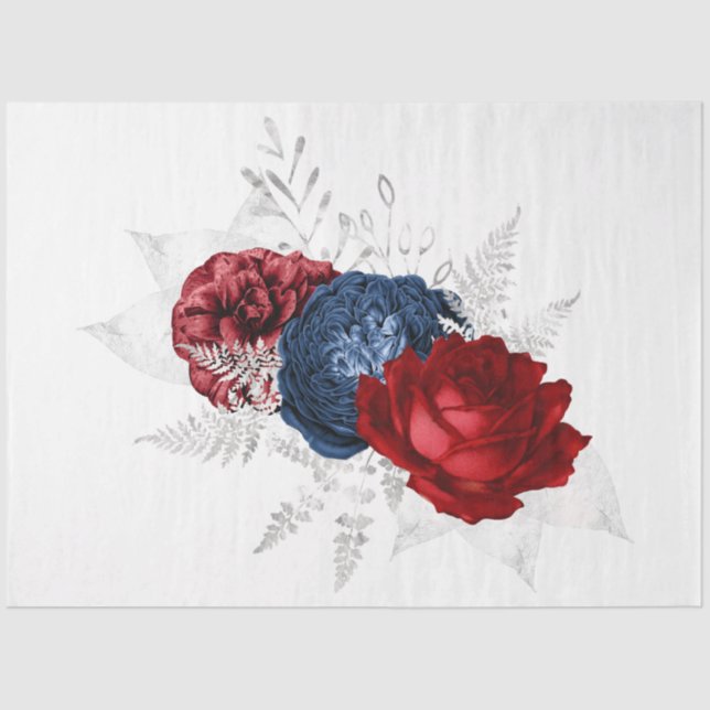 Das Design der Bouquet-Serie 145 Seidenpapier (Vorderseite)