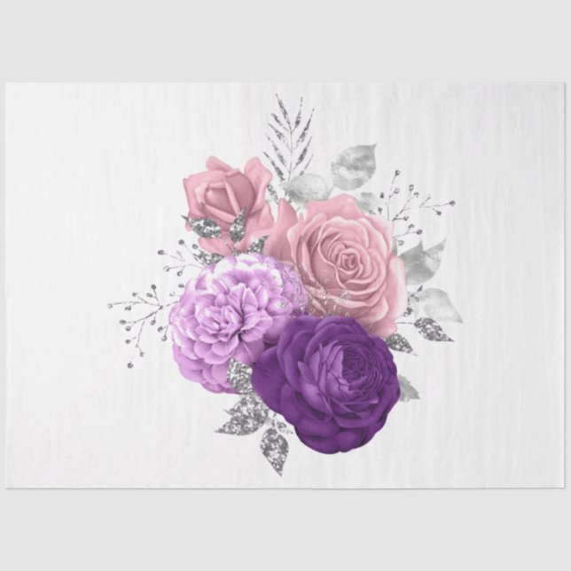 Das Design der Bouquet-Serie 157 Seidenpapier (Vorderseite)