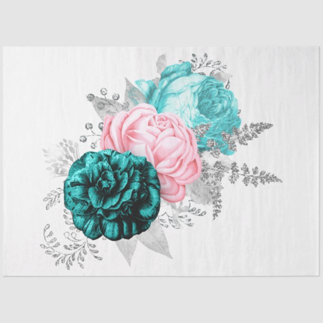 Das Design der Bouquet-Serie 166 Seidenpapier (Vorderseite)
