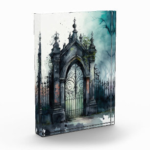 Das Design der gotischen Friedhof Gate Serie 11 Fotoblock