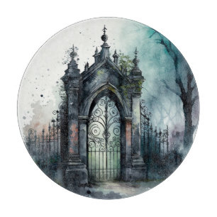 Das Design der gotischen Friedhof Gate Serie 11 Schneidebrett