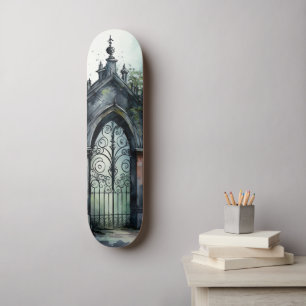 Das Design der gotischen Friedhof Gate Serie 11 Skateboard
