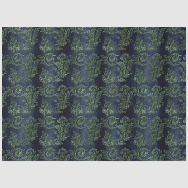 Das Design der grünen Velours-Serie 20 Seidenpapier (Vorderseite)