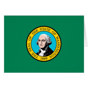 Das Design der Staatsflagge in Washington