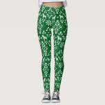Das Design des Dala Horse Folk Leggings<br><div class="desc">Festliche und lustige Leggings mit einem Muster schwedischer Dalapferde und volkstümlichen Dekorationen sind Skandi cool in klassisch grün und weiß. Verpaaren Sie sich mit einem klobigen,  überdimensionalen Messe-Pullover für ein gemütliches und stilvolles Ambiente.</div>