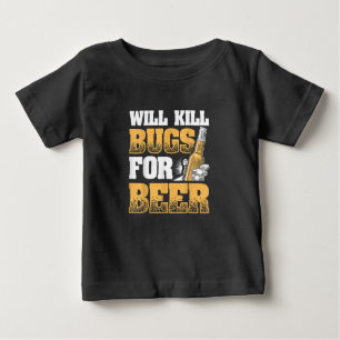Das Design des Funny Exterminator wird Bugs für Bi Baby T-shirt