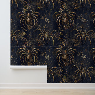 Das Design des "Golden Spider Insect"-Designs Tapete