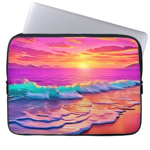 Das Design des Sonnenuntergangs Laptopschutzhülle