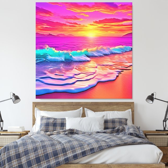 Das Design des Sonnenuntergangs Leinwanddruck (Insitu (Schlafzimmer))