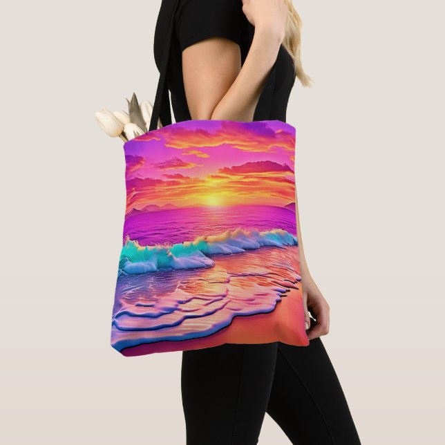 Das Design des Sonnenuntergangs Tasche (Von Nahem)