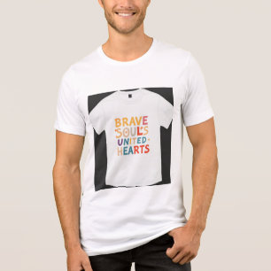 Das Design des T - Shirt enthält den Satz "Braves