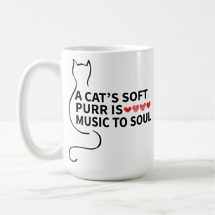 Das Design einer lustigen Katze, Cat's Purr ist Mu Kaffeetasse