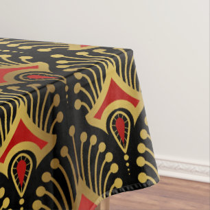 Das Design ist in Schwarz Kurz Tischdecke