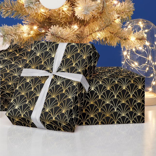 Das Design und das Design der Schwarzen Kunst Geschenkpapier (Feiertage)