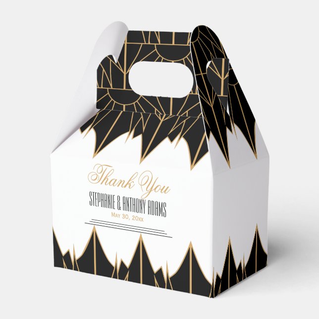 Das Design und das Design der Schwarzen Kunst Geschenkschachtel (Vorderseite)