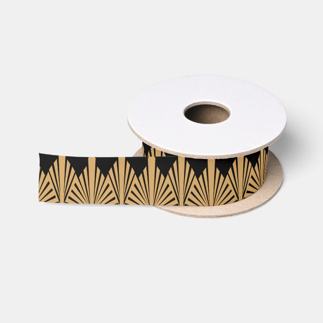 Das Design und das Design der Schwarzen Kunst Satinband (Spule)