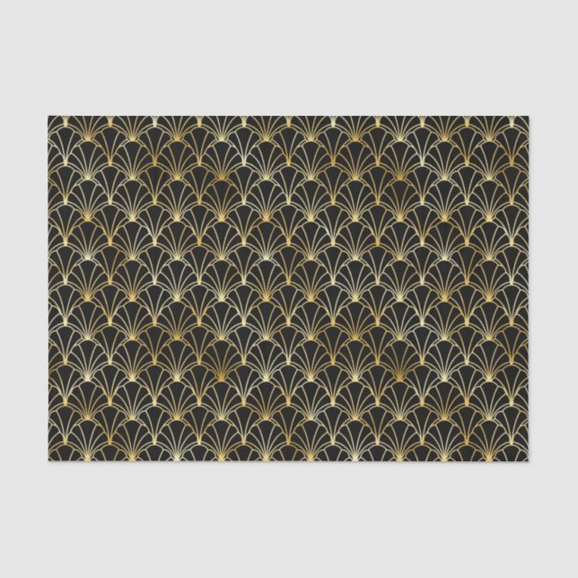 Das Design und das Design der Schwarzen Kunst Seidenpapier (Vorderseite)