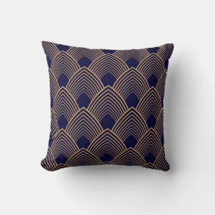 Das Design von "Gold und Blau" Kissen