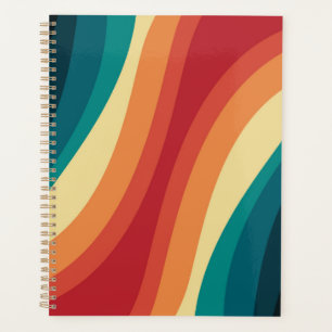 Das Design von mehrfarbigen Retrowellen Planer