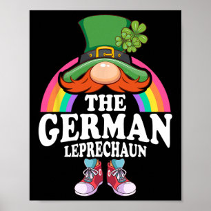 Das deutsche Leprechaun St. Patricks Day Kostüm Poster