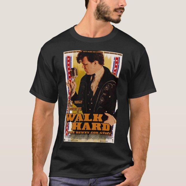 Das Dewey Cox Story Movie Artwork Poster zu Fuß T-Shirt (Vorderseite)