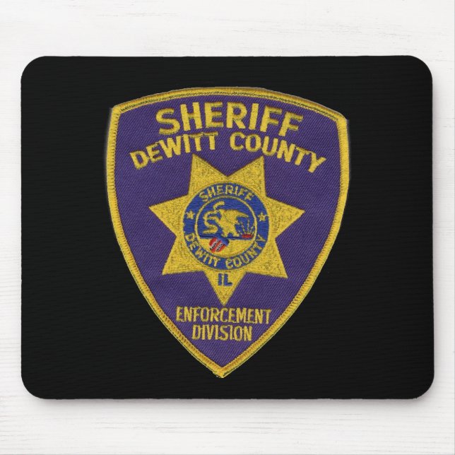Das DeWitt County Sheriff-Abteilungs-Flecken Mousepad (Vorne)