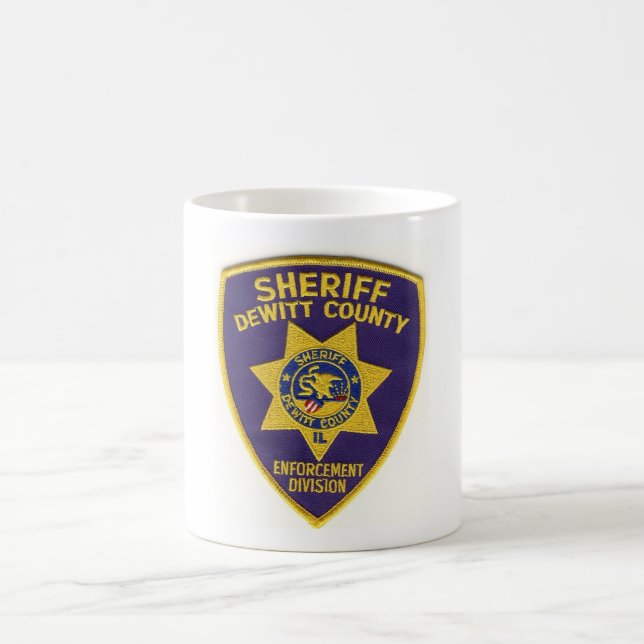 Das DeWitt County Sheriff-Tasse Kaffeetasse (Mittel)