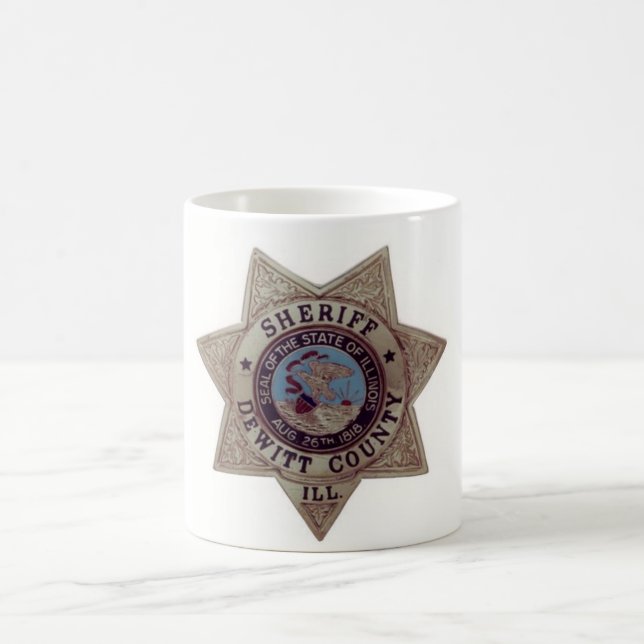Das DeWitt County Sheriff-Tasse Kaffeetasse (Mittel)