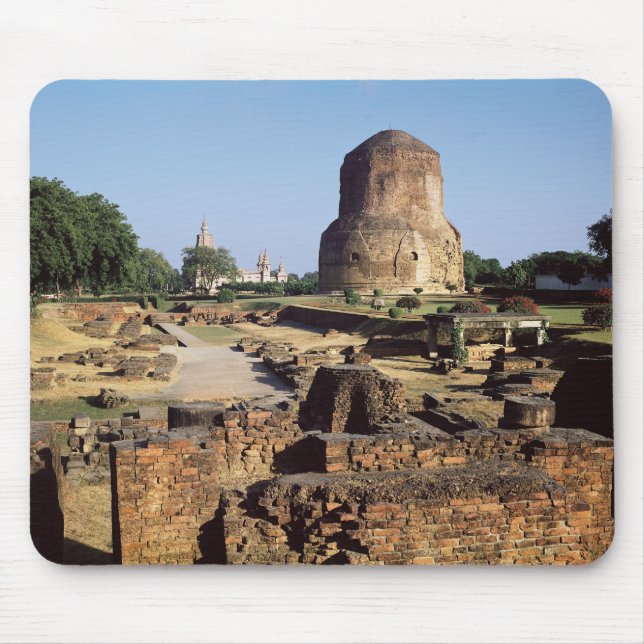 Das Dhamekh stupa, ANZEIGE c.500 Mousepad (Vorne)