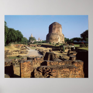Das Dhamekh stupa, ANZEIGE c.500 Poster